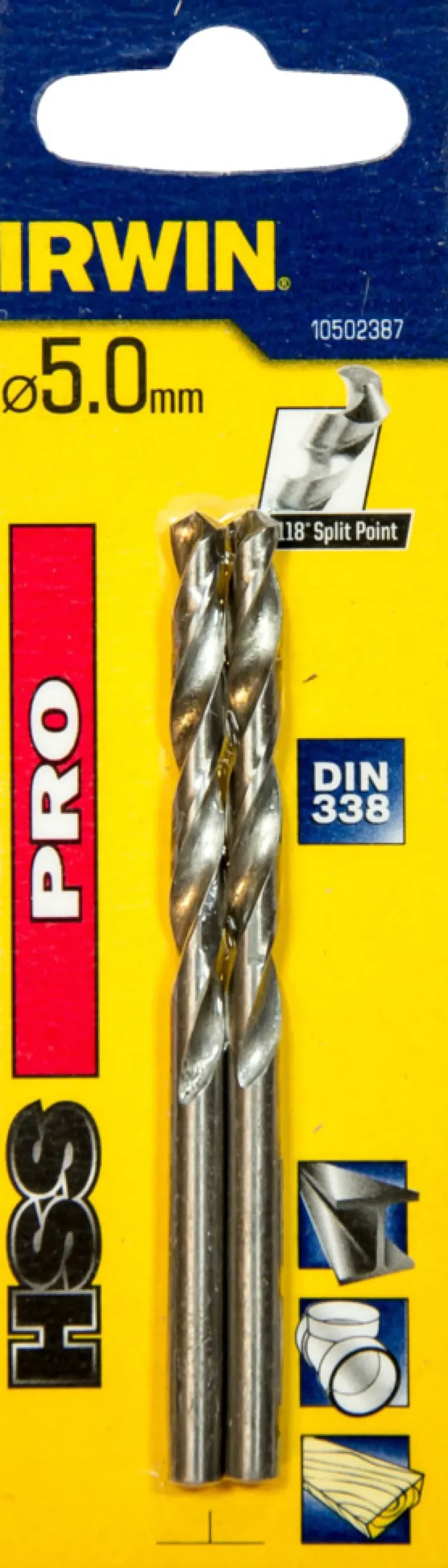 Bor & Bits^Irwin HSS Pro bor 5 mm 2 stk.