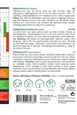 Frø^Weibulls Isbergsalat 'Calmar'