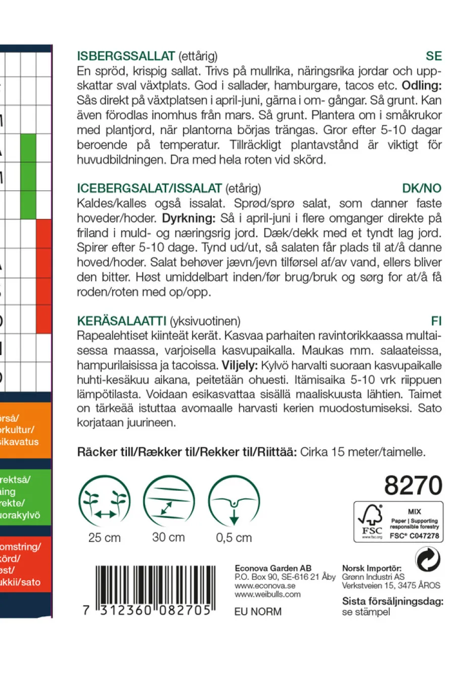 Frø^Weibulls Isbergsalat 'Great Lakes'