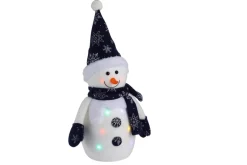 Dekorativ Belysning - Utendørs^Stemning Julefigur med farget LED-lys H35 cm
