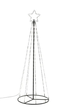 Dekorativ Belysning - Utendørs^Stemning Juletre Flex m/stjerne 192 LED H180 cm