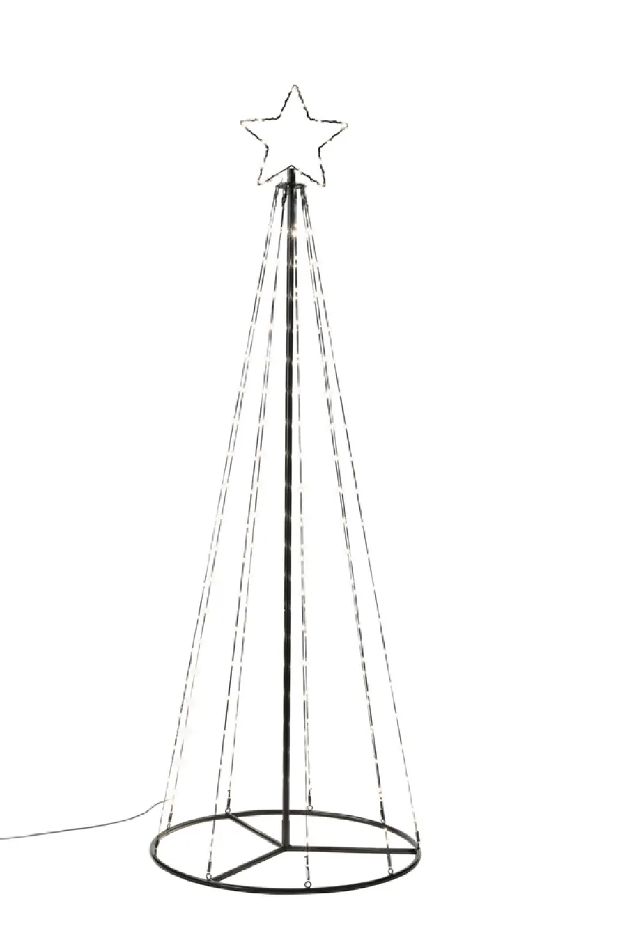 Dekorativ Belysning - Utendørs^Stemning Juletre Flex m/stjerne 192 LED H180 cm