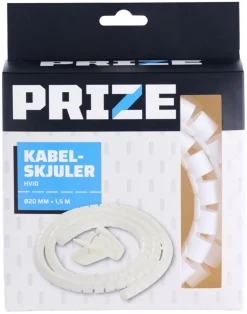 Eloppheng & -Feste^PRIZE Kabelskjuler hvit Ø20 mm x 1,5 meter -