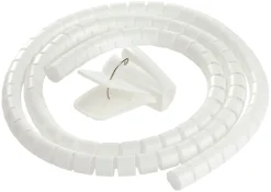 Eloppheng & -Feste^PRIZE Kabelskjuler hvit Ø20 mm x 1,5 meter -