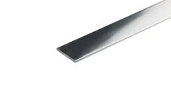 Profillister^ Kantlist flat sølv - 2 x 15 mm x 1 meter