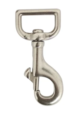 Kjettinger & Vaiere^Home it Karabinkrok 80 mm rustfritt stål