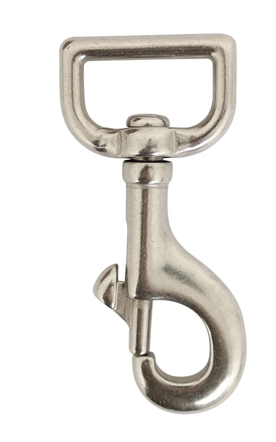 Kjettinger & Vaiere^Home it Karabinkrok 80 mm rustfritt stål