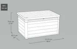 Putekasser^Keter putekasse Denali - 380 liter