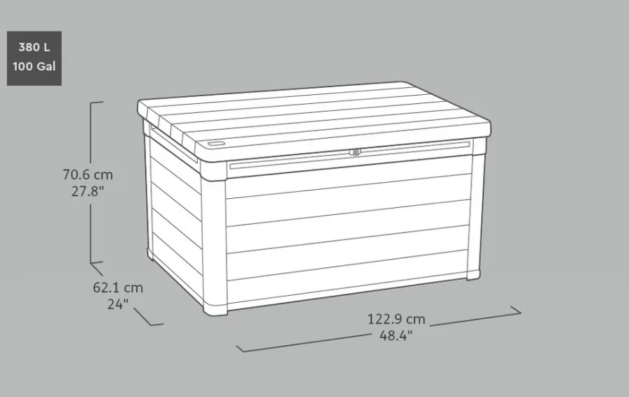 Putekasser^Keter putekasse Denali - 380 liter