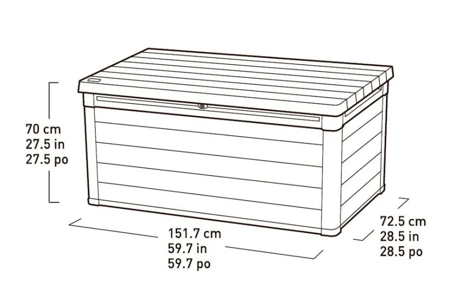 Putekasser^Keter putekasse Denali - 570 liter