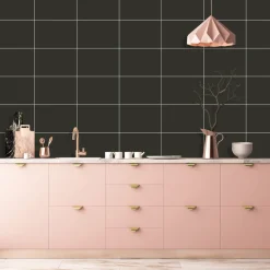 Kjøkkenplater^Kitchenline Kjøkkenplate 610 x 610 mm Black Vulcane