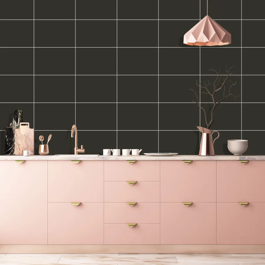 Kjøkkenplater^Kitchenline Kjøkkenplate 610 x 610 mm Black Vulcane