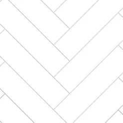 Kjøkkenplater^Kitchenline Kjøkkenplate 610 x 610 mm White Herringbone