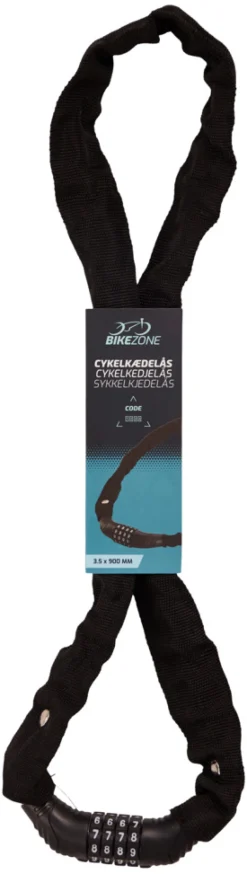 Kjede- Og Sykkellåser^Bikezone Kjedelås til sykkel med kode -