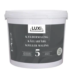 Veggmaling^Luxi Kjellermaling glans 5 5 liter - Lys betonggrå