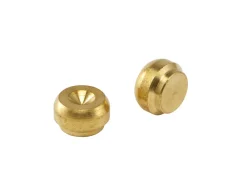 Messing^ Klemring plugger 10 mm 2 stk.