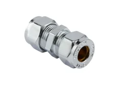 Forkrommede^ Klemringskobling rett 10 mm Krom