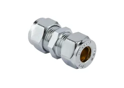 Forkrommede^ Klemringskobling rett 12x10 mm Krom