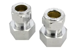 Vvs-Artikler^ Klemringsmuffe 3/8" x 10 mm 2 stk.