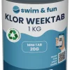 Bassengtilbehør & Pleie^Swim & Fun Klor WeekTab langsom klor 1 kg -