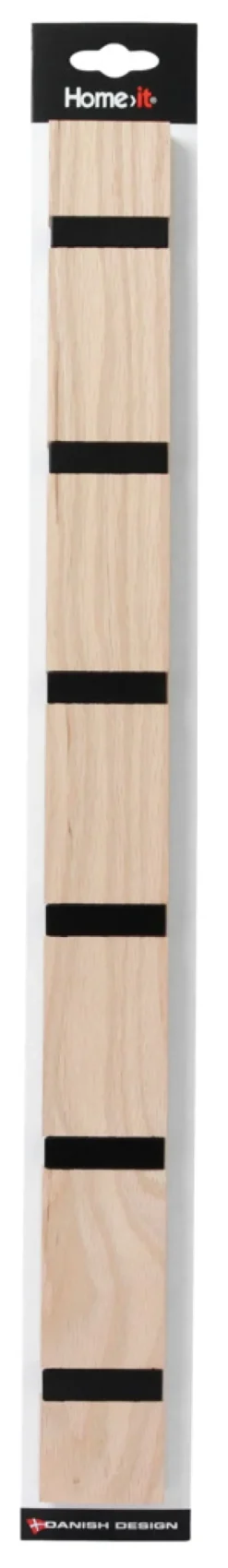 Knagger & Knaggrekker^Home it Knaggrekke flex lys eik 6 knagger 60 cm