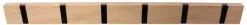 Knagger & Knaggrekker^Home it Knaggrekke flex lys eik 6 knagger 60 cm