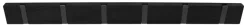 Knagger & Knaggrekker^Home it Knaggrekke flex svart eik 6 knagger 60 cm