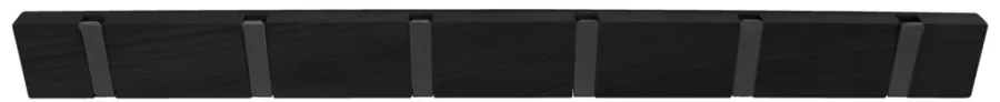 Knagger & Knaggrekker^Home it Knaggrekke flex svart eik 6 knagger 60 cm