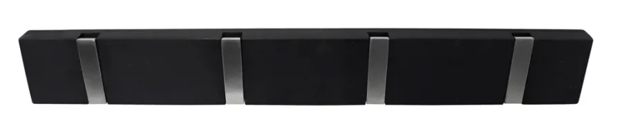 Knagger & Knaggrekker^Home it Knaggrekke Flex svart eik 4 kroker 40 cm