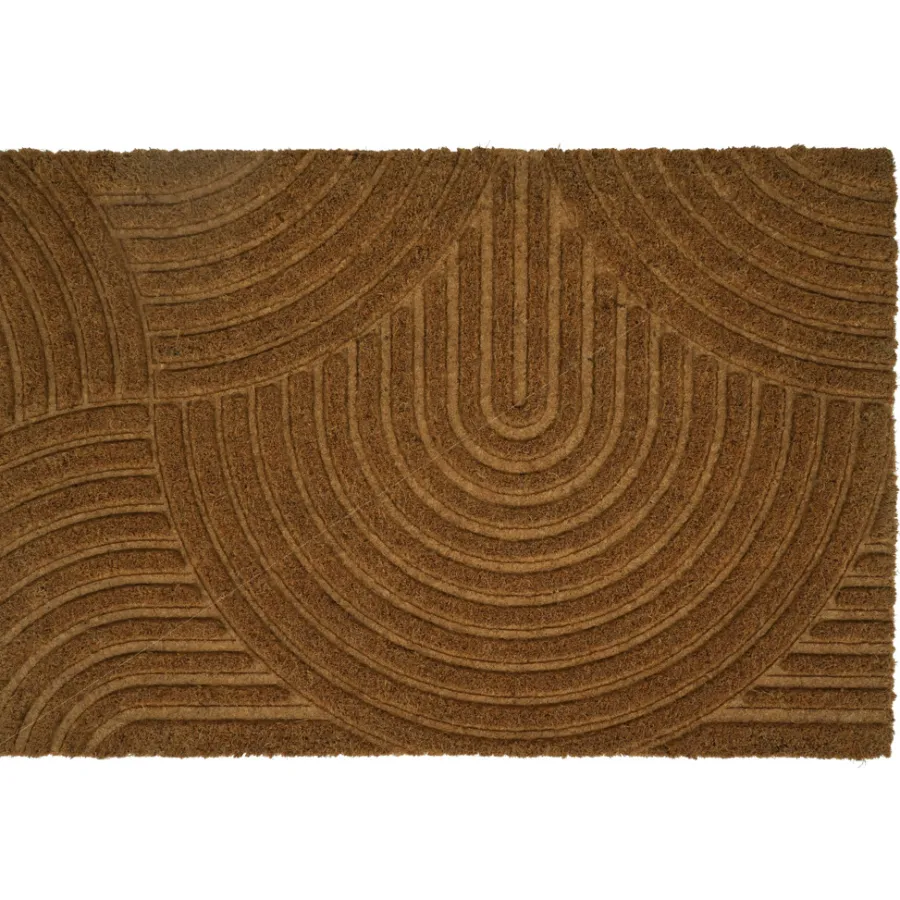 Dørmatter^ Kokosmatte m/mønster 40 x 60 cm Brun