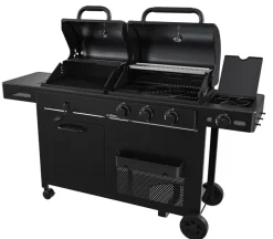 Gassgrill^Grillexpert Kombigrill til gass og kull - ® Svart