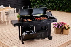 Gassgrill^Grillexpert Kombigrill til gass og kull - ® Svart