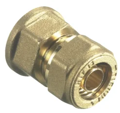 Rørkoblinger^ Kompresjonsmuffe 15 mm x 1/2" Messing