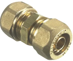 Rørkoblinger^ Kompresjonsmuffe 15 x 15 mm Messing