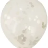 Pynt & Festutstyr^ Konfettiballong 30 cm 5 stk. gull