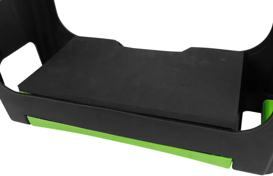 Øvrige Hageredskaper^Garden Krakk m/oppbevaring H: 26 x B: 50 x D: 19 cm - ® Svart/grønn. praktisk design med oppbevaringsplass til hageredskaper