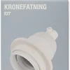 Eloppheng & -Feste^Elworks Kronesokkel E27 hvit