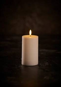 Dekorativ Belysning - Innendørs^DAY Kubbelys med 3D LED-flamme H12,5 cm