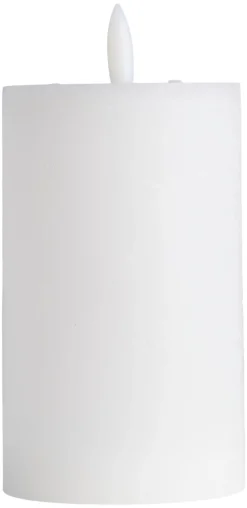 Dekorativ Belysning - Innendørs^DAY Kubbelys med 3D LED-flamme H12,5 cm