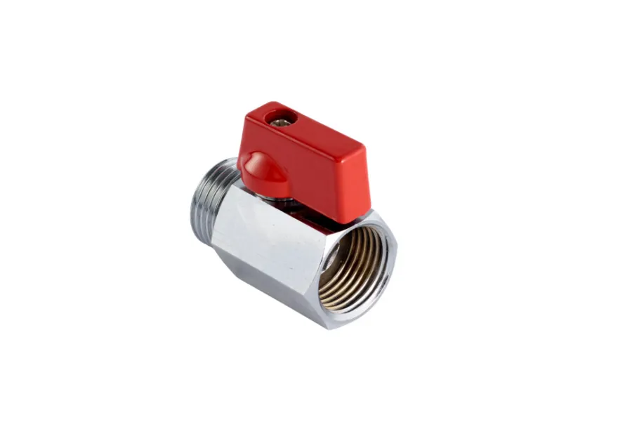Kraner Og Ventiler^ Kulekran 1/2" x 1/2" rødt grep