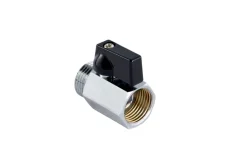 Kraner Og Ventiler^ Kulekran 1/2" x 1/2" svart grep