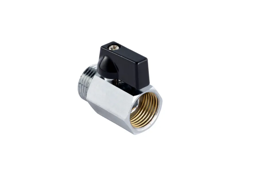 Kraner Og Ventiler^ Kulekran 1/2" x 1/2" svart grep