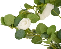 Kunstige Planter^ Kunstig blomsterranke 210 cm Hvit
