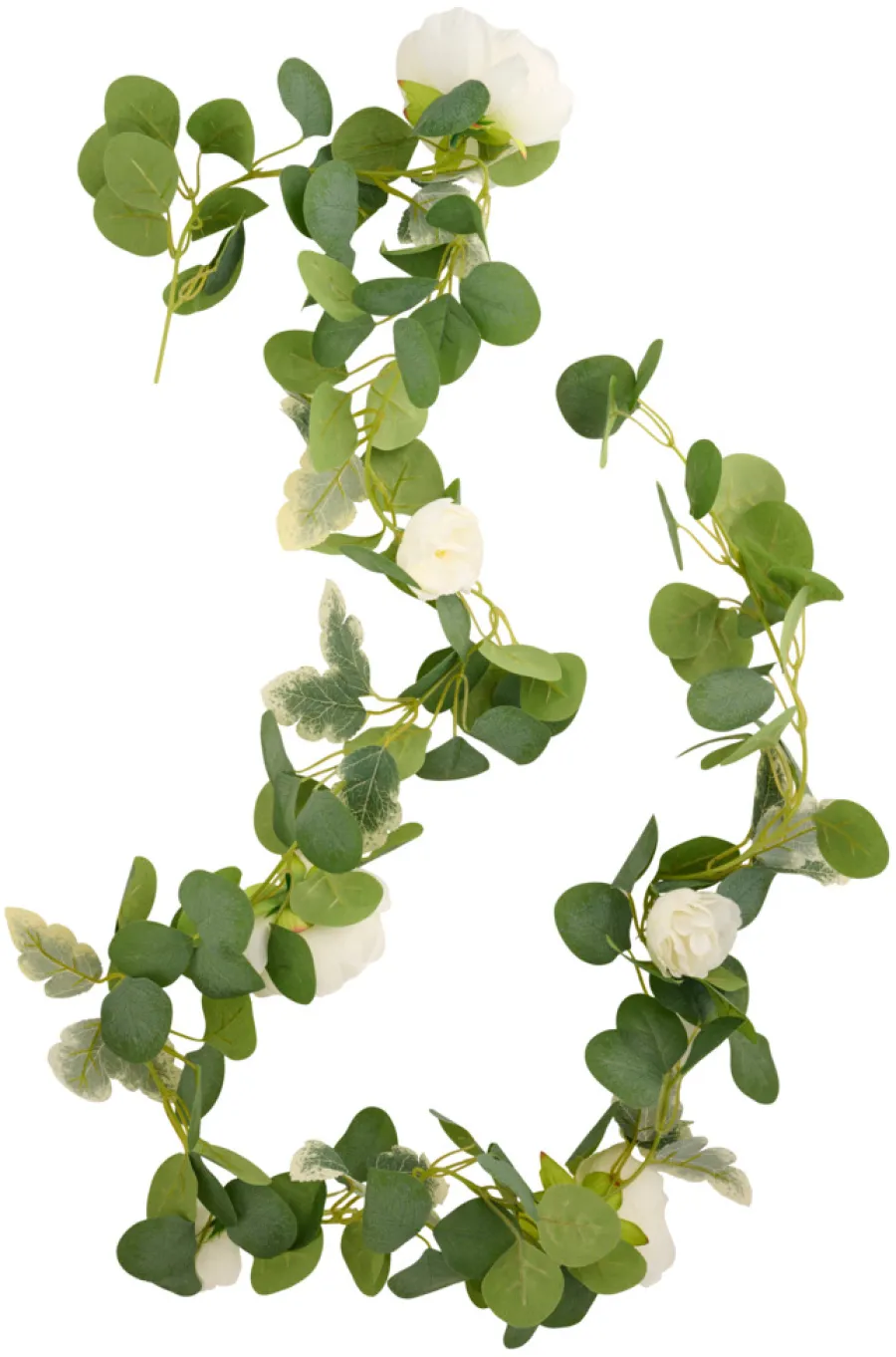 Kunstige Planter^ Kunstig blomsterranke 210 cm Hvit