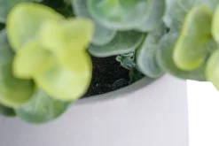 Kunstige Planter^ Kunstig buksbom H19 cm Grå og grønn