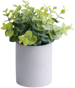 Kunstige Planter^ Kunstig buksbom H19 cm Grå og grønn