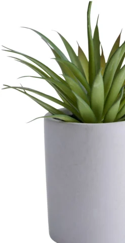 Kunstige Planter^ Kunstig plante agave H19 cm Grå og grønn