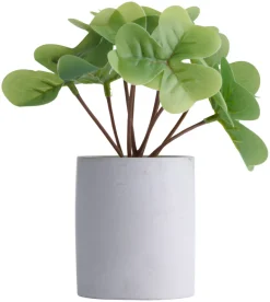 Kunstige Planter^ Kunstig plante kløver H18 cm Grå og grønn