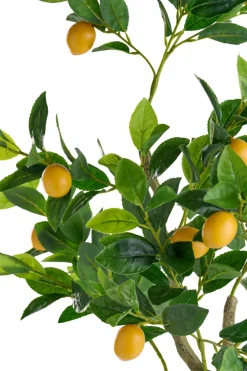 Kunstige Planter^ Kunstig sitrontre 120 cm