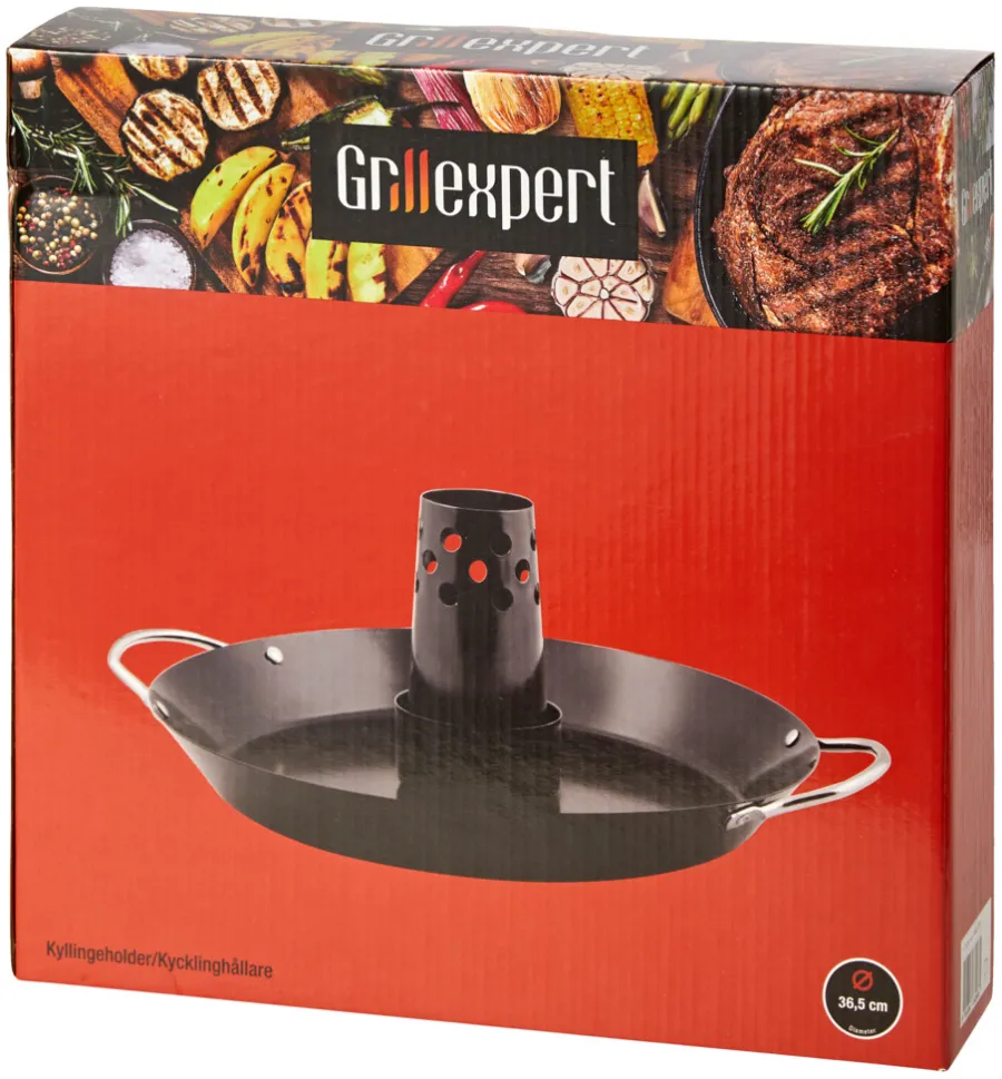 Grilltilbehør^Grillexpert Kyllingholder -